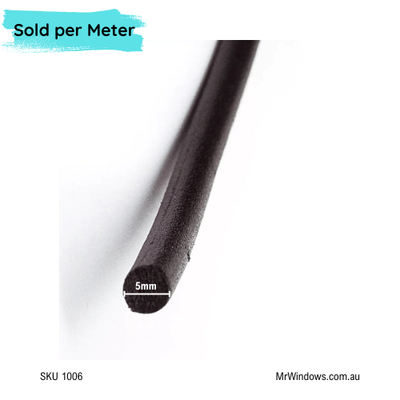 Flyscreen SPLINE foam - spline seal for repairing/replacement mesh - sold per meter
