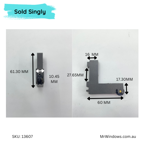 Corner bracket roller unit - 3D printed - unknown brand