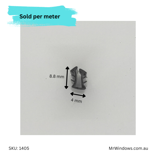 Conversion Rubber 4mm Window Channel