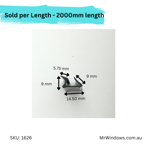 Rigid glazing bead - suits old Stegbar windows - Sold in 2 metre lengths