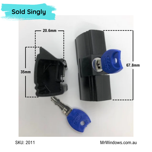 Window Handle - suits old Boral BST system- Sold singly