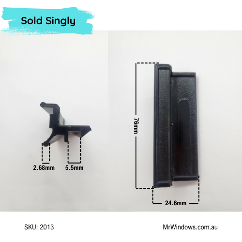 Handle - Non Keyed - suits Capral, Vincent, Lidco, Trend