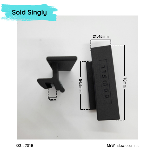 Window Handle - suits old Dowell, Clearview window - sold singly - 3D printed-7mm