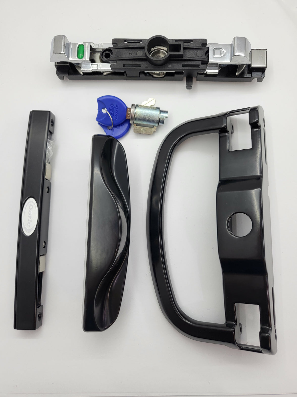 Sliding door lock DS2120 Snowy sliding patio door lock + ADD flat external handles DS840 and DS841 if required