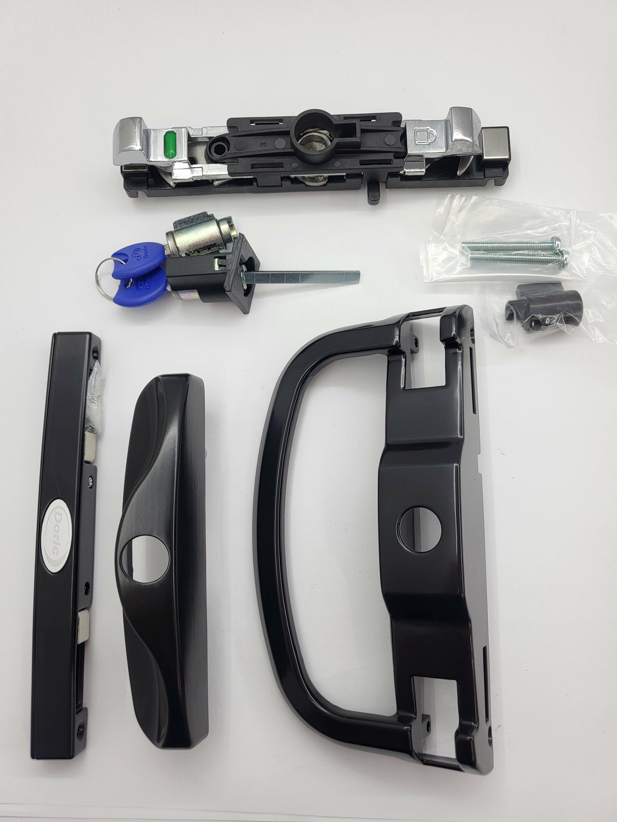 Sliding door lock DS2120 Snowy sliding patio door lock + ADD flat external handles DS840 and DS841 if required