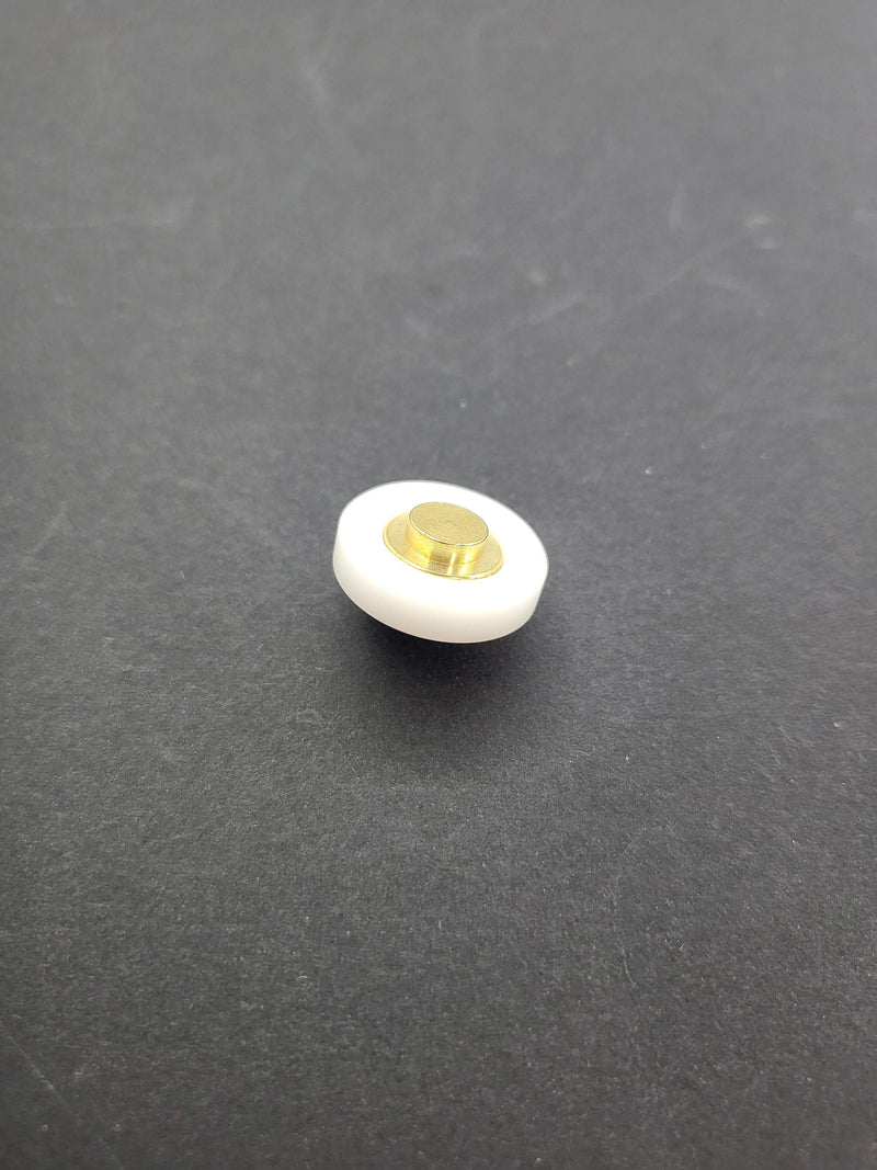 Roller + axle - suits CTL, G James windows - FLAT ROLLER