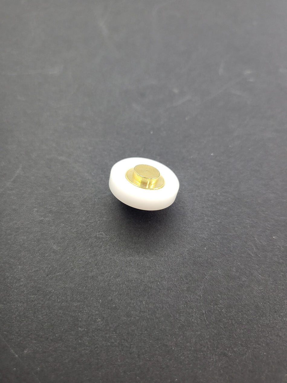 Roller + axle - suits CTL, G James windows - FLAT ROLLER