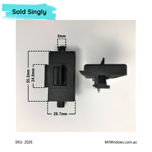 Window Handle - suits early Comalco windows - 3D Printed