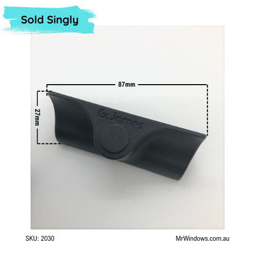 Window Handle - suits G James 165 Series sliding Windows  - Non Locking