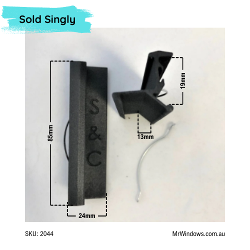 Window handle - S & C- 3D printed- Sold singly