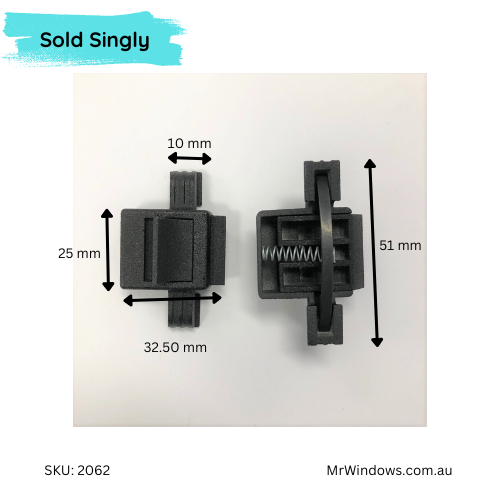 Window Handle - suits early Wunderlich windows - Wing style - 3D Printed - non locking