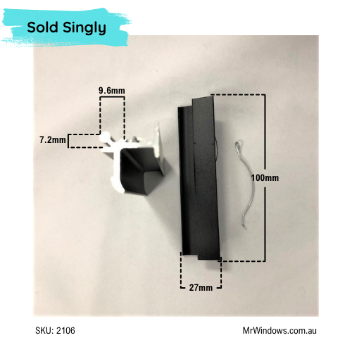 Window Handle - suits Crestlite sliding windows - sold singularly