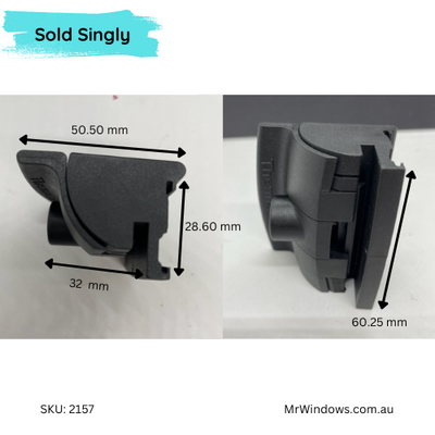 Window handle - suits Dowell ThermaLine - Keyed