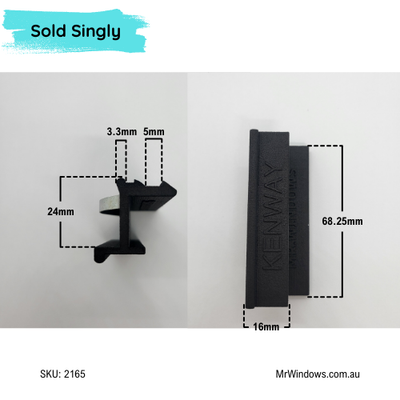 Window handle - Suits Kenway windows - Sold singly