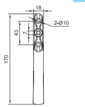 Awning handle - Multipoint lock by Kinlong