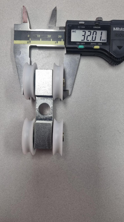 Top hung QUAD gate roller - heavy duty - concave tyre - SPECIAL CUSTOM ORDER (Copy)