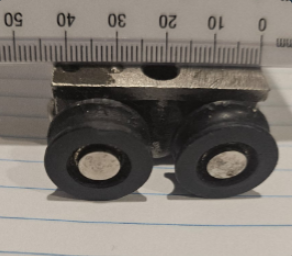 Top hung QUAD gate roller - heavy duty - concave tyre - SPECIAL CUSTOM ORDER (Copy)