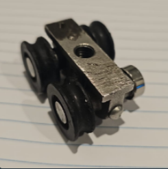 Top hung QUAD gate roller - heavy duty - concave tyre - SPECIAL CUSTOM ORDER (Copy)