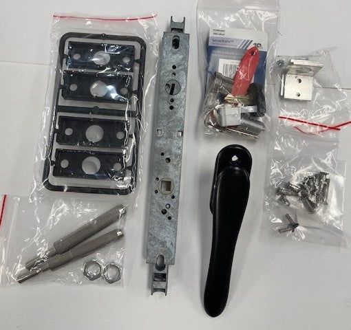 bifold door lock + furniture - Lockwood - keyed - Black