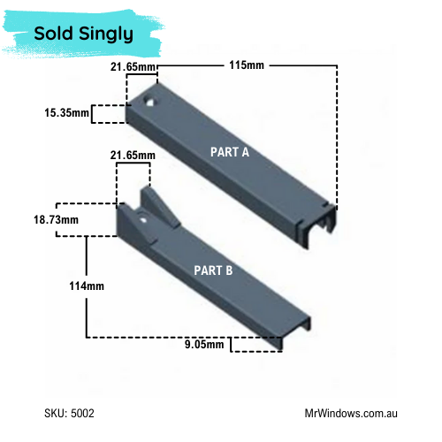 Double Hung Sash Stop - Sold as a SET