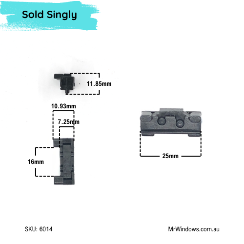 Window skid block -suits Boral, Dowell, Stegbar Windows- Sold singly