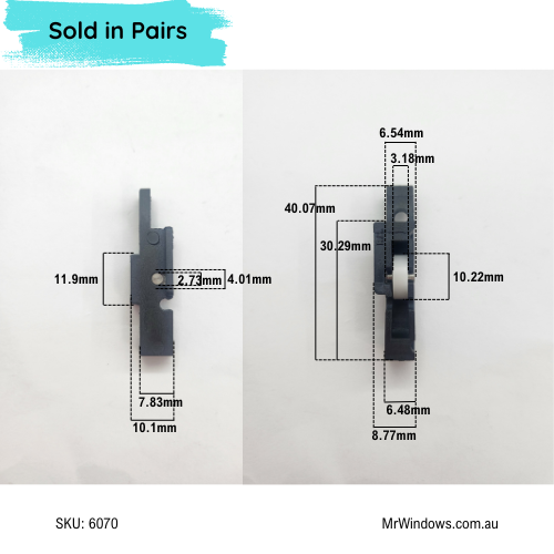 Window Rollers set - suits Stegbar LH & RH- Sold as a pair