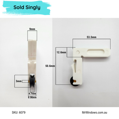 Trimview - Window Cnr Stake Roller Carriage/Roller- Sold singly