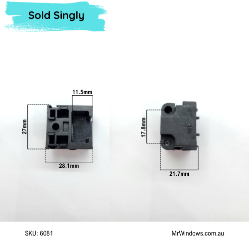 Corner guide - suits Alspec View-Max Commercial windows - Sold singly