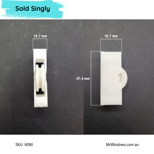Window Roller - suits sliding windows and screens- Sold singly