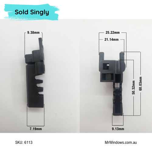 Sliding window roller - suits Bradnams Essential series