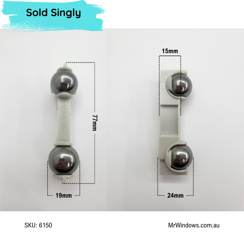 COWDROY cavity door carrier - sold singly - Quad-Ball