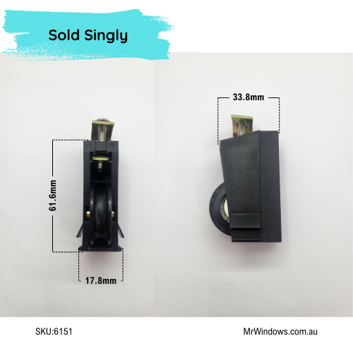Door rollers - suit A & L - Sliding Door Rollers - Sold singly