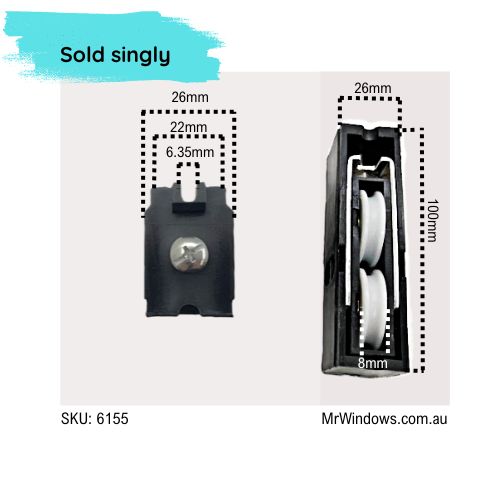 Door Rollers - suits AWS and more - Sold singly
