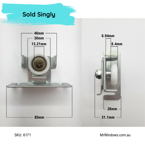 Centurion Cavity Door Hanger & Roller - sold singly
