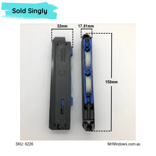 Door rollers - suits Trend Quantum series doors- Sold singly