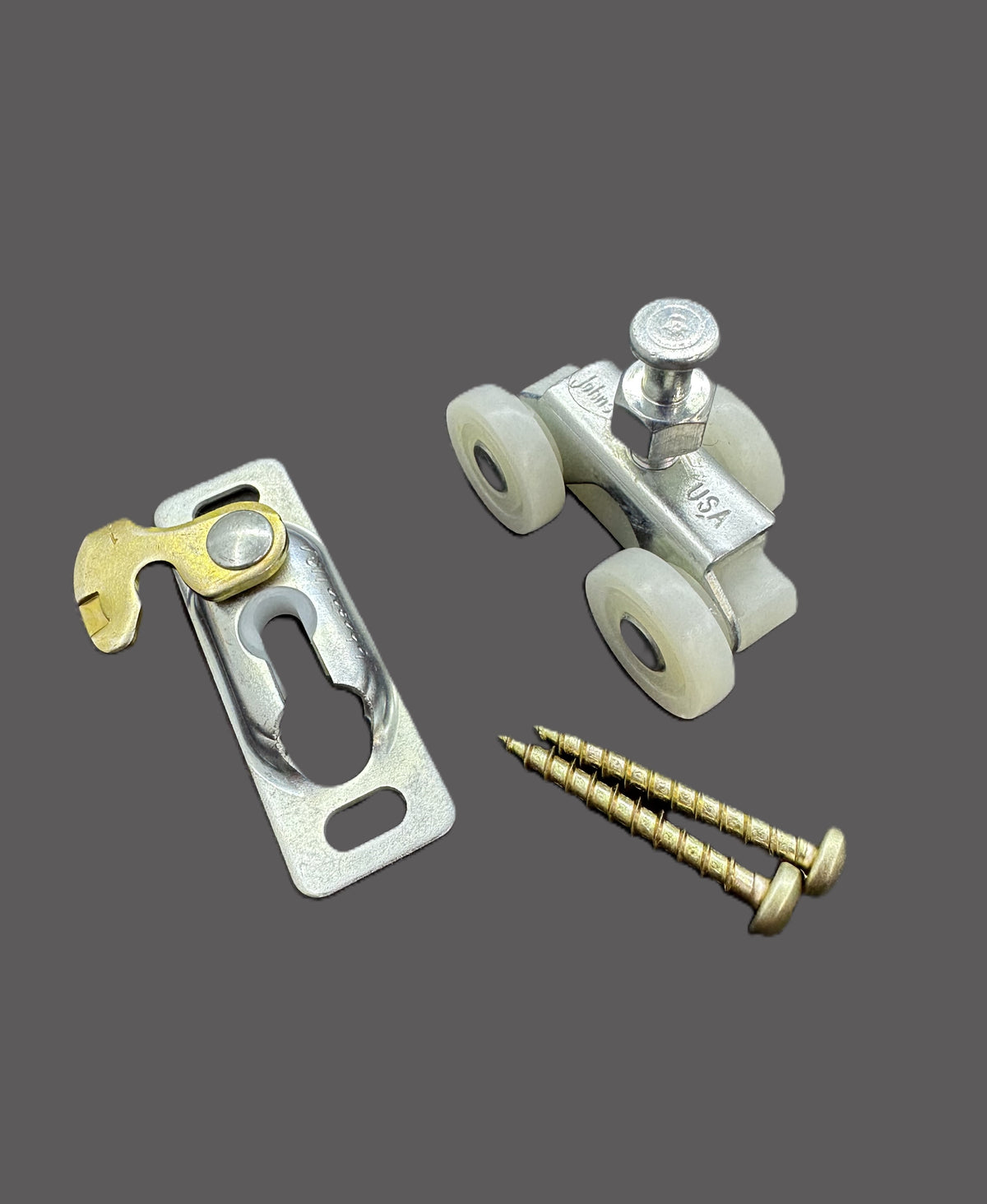 Cavity door roller hanger - tricycle trolley (3 wheels)