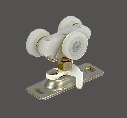 Cavity door roller hanger - tricycle trolley (3 wheels)