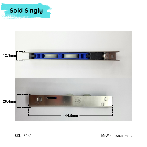 Door rollers - Mother of all rollers W2 - Sold singly - double bogey
