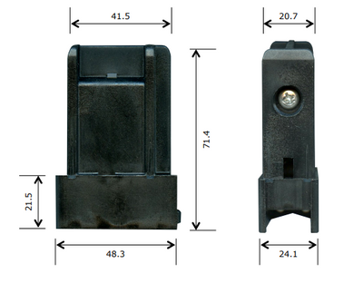 Bradnams Airlie Sliding door 80 & 140 series - connector lockstile