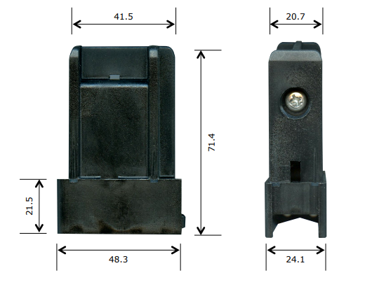 Bradnams Airlie Sliding door 80 & 140 series - connector interlock sill