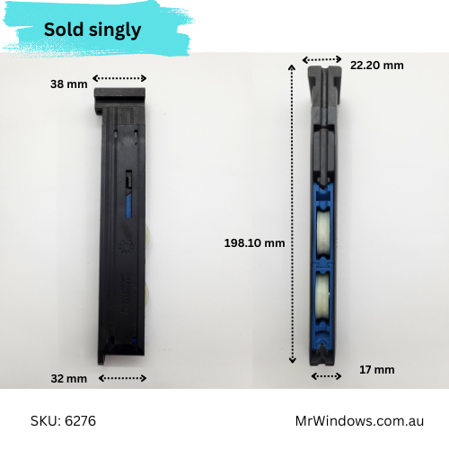 Door rollers to suit Ezial section - heavy duty- Sold singly