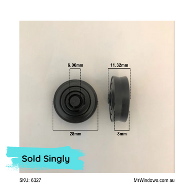 Rollers only - suits early Bradnams Airlie screens doors - sold singularly