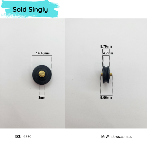 Trimview - Window Cnr Stake Roller Carriage/Roller- Sold singly
