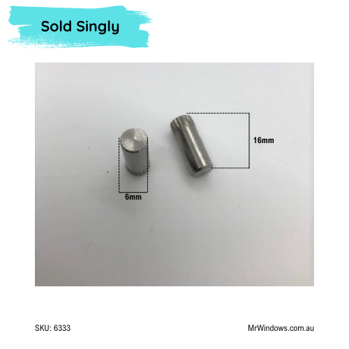 AXLE Pin ONLY - suits DR36 rollers and more - Sold singly