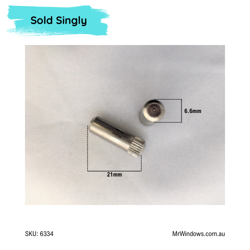 AXLE Pin ONLY - suits DR36 rollers and more - Sold singly