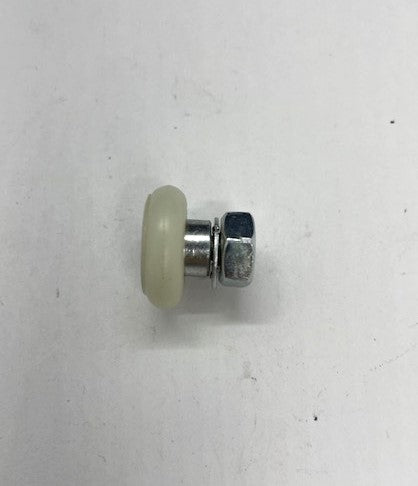 Top hung ball bearing roller with threaded stud + lock washer and nut