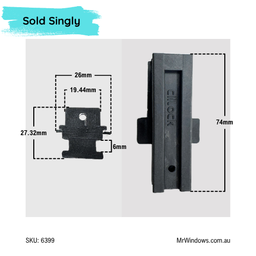 Fixing bracket - suits Trend stacker doors