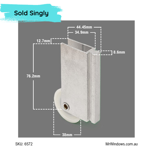 Wardrobe rollers for Monarch robe - convex & concave rollers