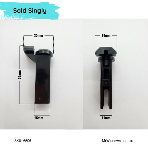 Screen door guide carriages to suit Boral KM cyclone, G James, Slideright