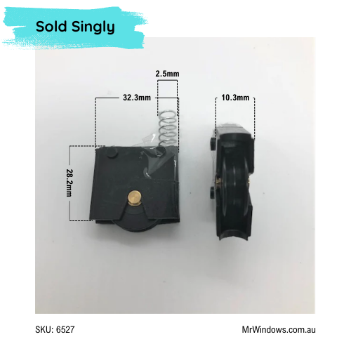 Screen Door Roller - Spring loaded